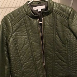 Faux-leather Moto jacket